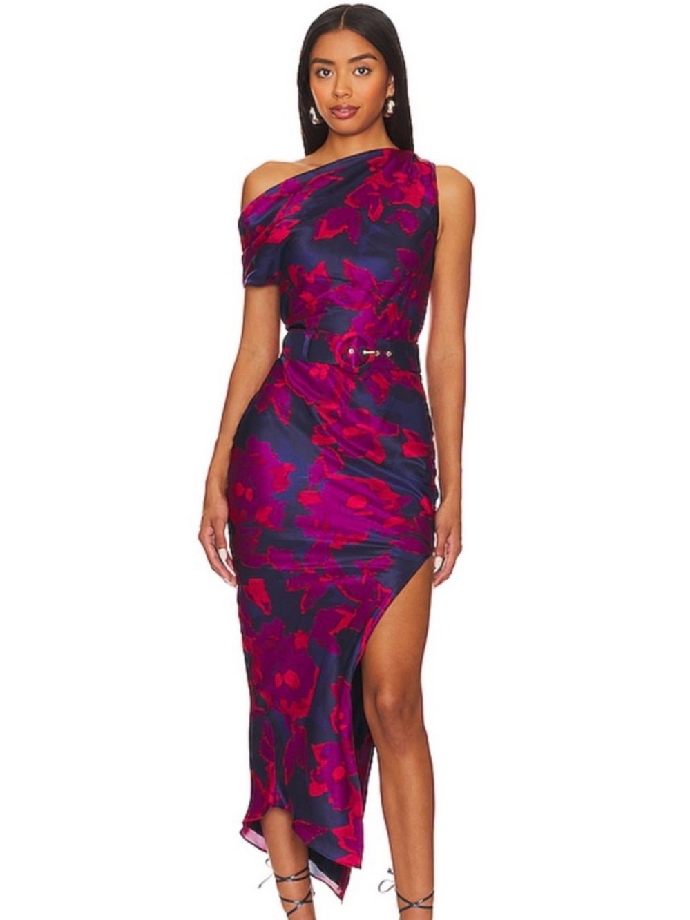 Nicholas Calantha Silk-Blend Midi Dress size 4